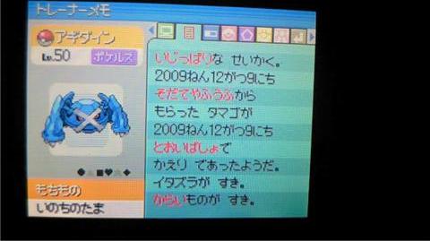 私的ポケモン珍道中 メタグロス爆誕 人の夢と書いて儚いブログ